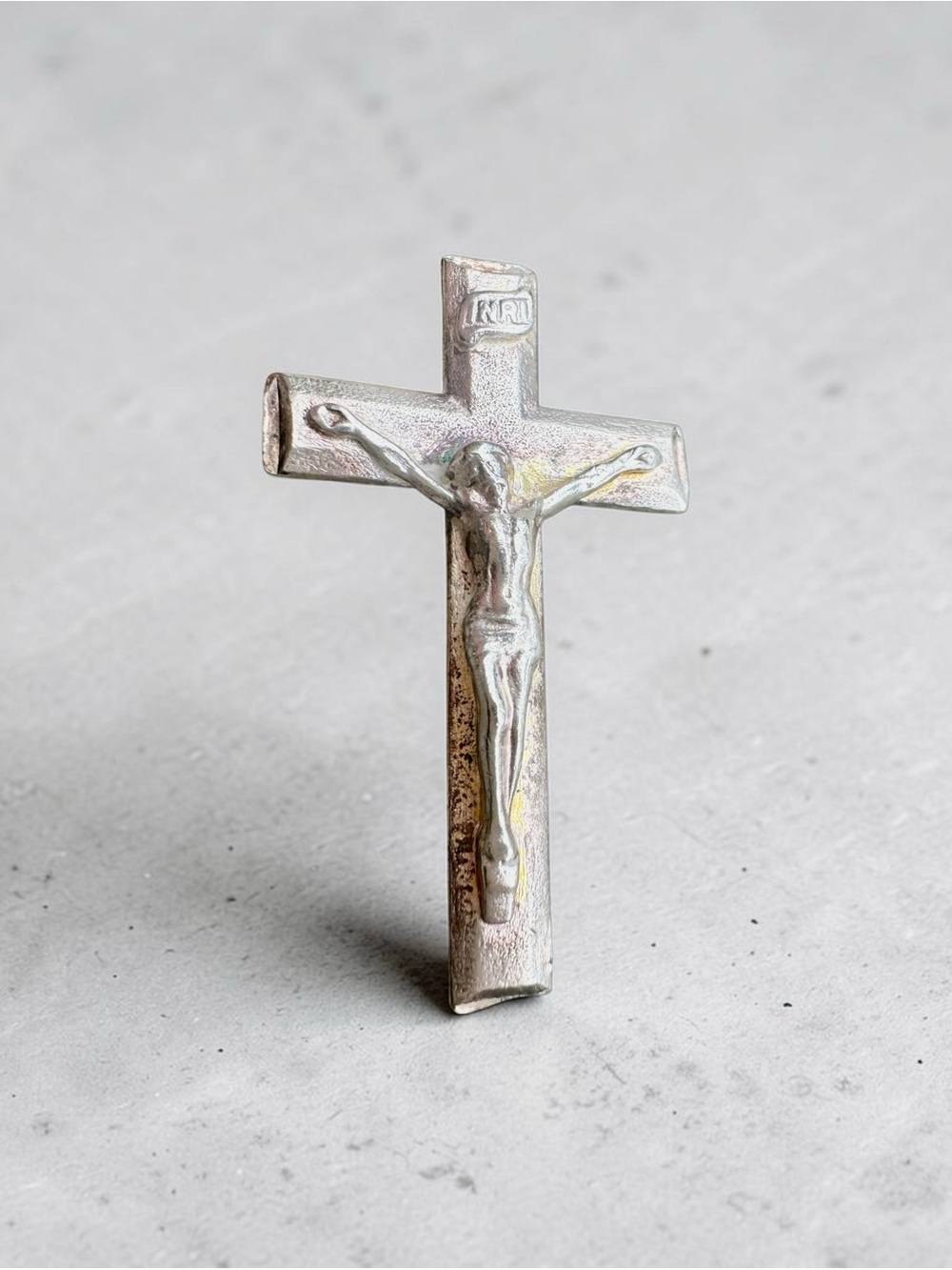 Vintage 925 Sterling Silver Crucifix Pendant 1-5”